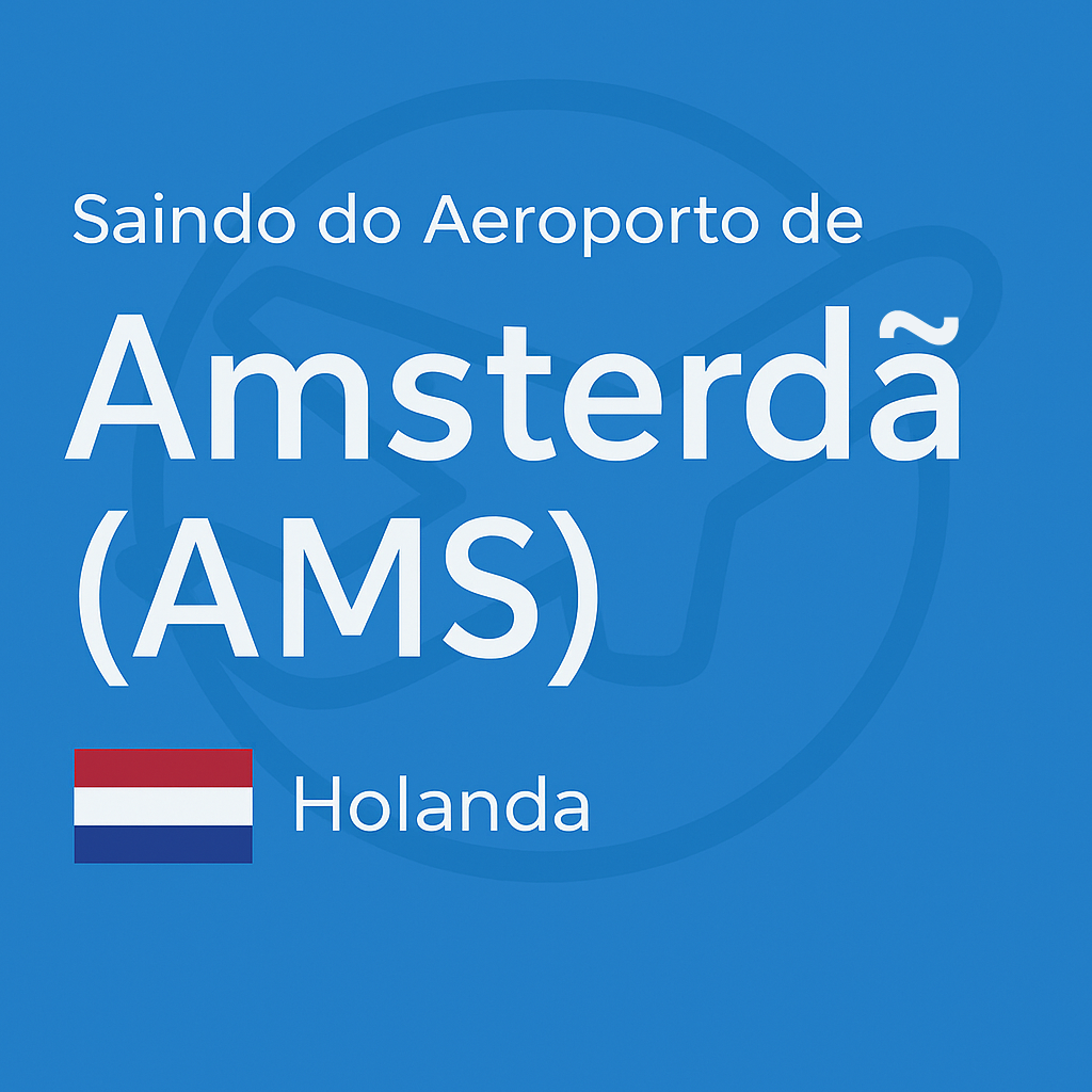 Capa do post destacando o Aeroporto de Amsterdã Schiphol, principal porta de entrada da Holanda.