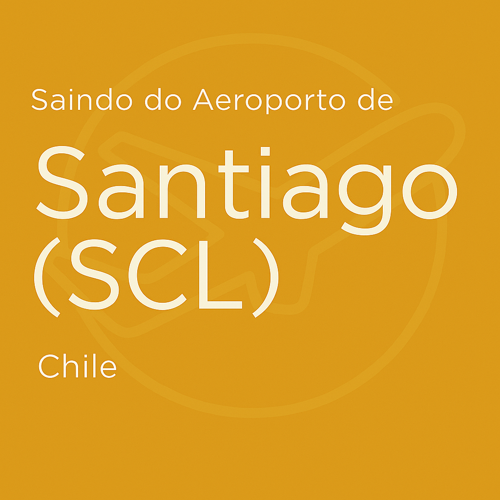 Saindo do Aeroporto de Santiago (SCL) – Chile