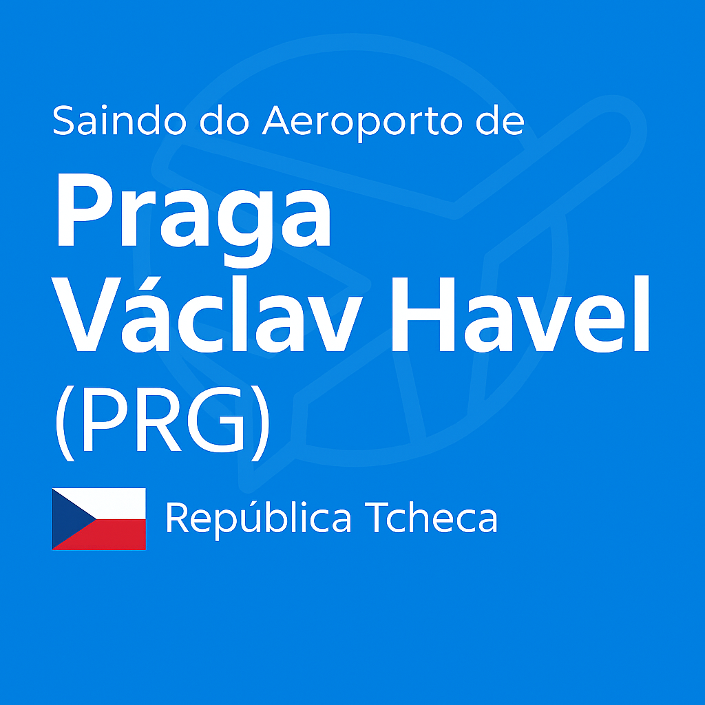 Saindo do Aeroporto de Praga Václav Havel (PRG)