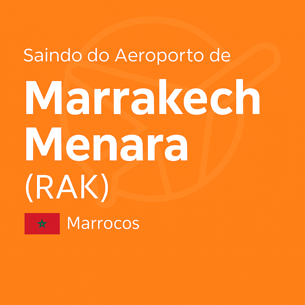 Saindo do Aeroporto de Marrakech Menara (RAK)