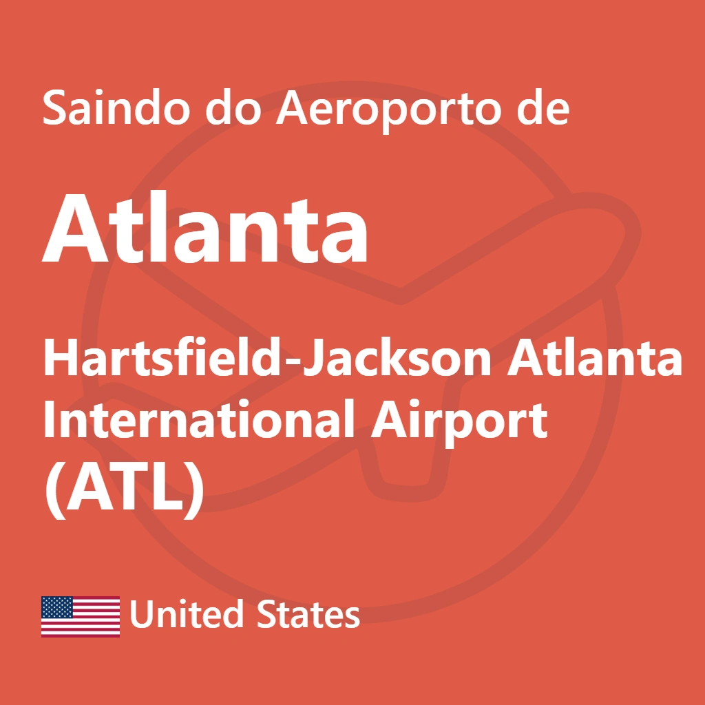 Visualize as melhores formas de transporte para sair do Aeroporto Hartsfield-Jackson Atlanta (ATL) e comece sua jornada pela cidade com total conveniência e segurança.