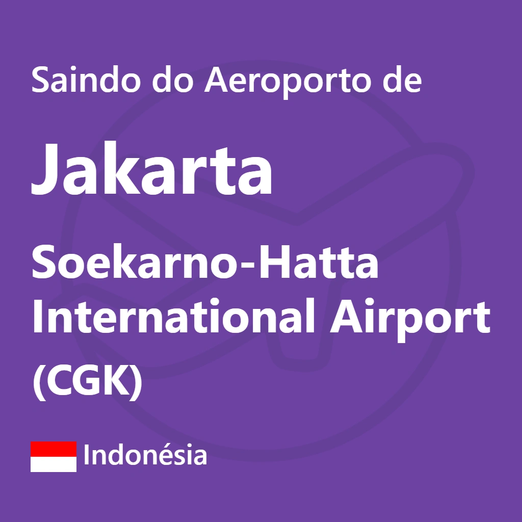 Saida do Aeroporto Internacional Soekarno-Hatta em Jakarta