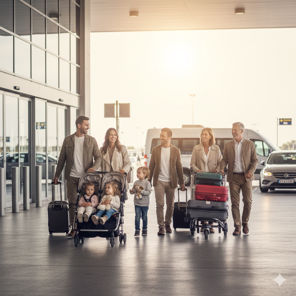 Descubra como viajar em família com crianças pode ser mais fácil e confortável ao sair de aeroportos com nossas dicas práticas e úteis.