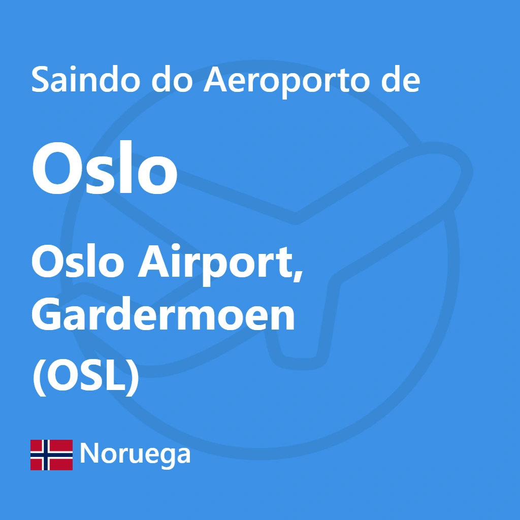 Descubra as melhores opções de transporte para sair do Aeroporto de Oslo (OSL) e chegar rapidamente ao coração da cidade. Dicas úteis e informações práticas para acomodar sua viagem.