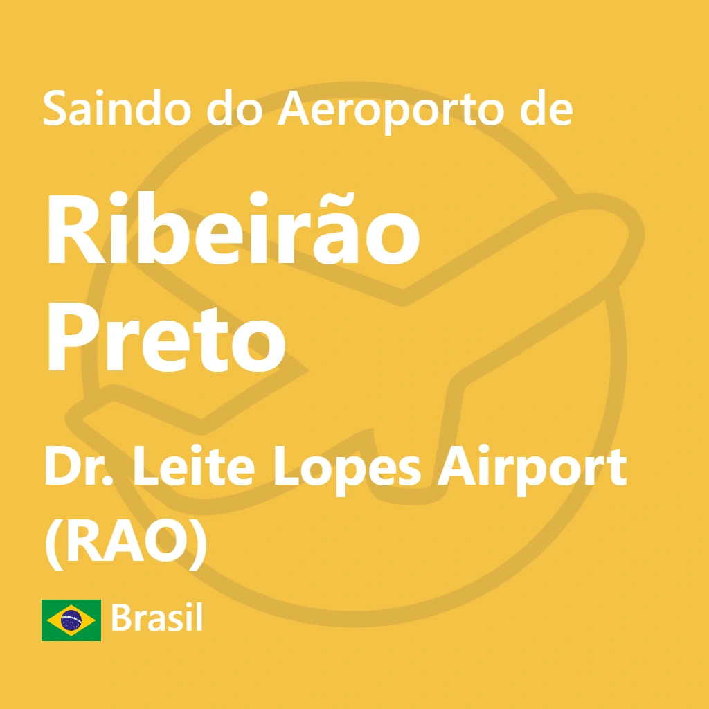 Explore as diversas opções de transporte ao deixar o Aeroporto de Ribeirão Preto, desde táxis até serviços de aplicativo.