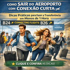 Saiba como otimizar sua passagem pelo aeroporto e fazer a transferência durante conexões curtas com menos de uma hora.
