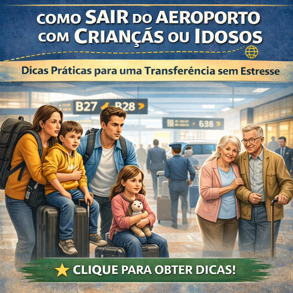 Descubra como tornar a saída do aeroporto com crianças e idosos uma experiência tranquila e sem estresse com nossas dicas úteis.