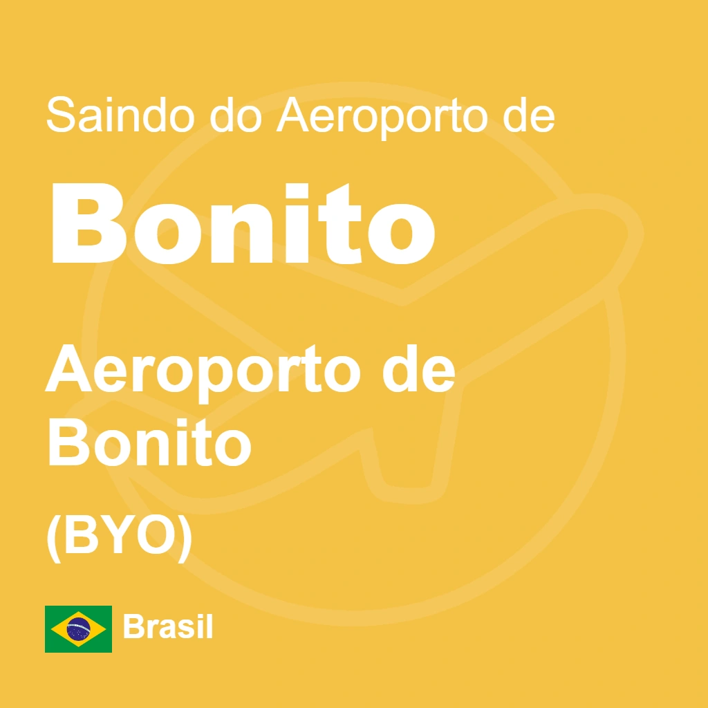 Descubra as melhores opções de transporte para sair do Aeroporto de Bonito e chegar rapidamente ao centro da cidade.