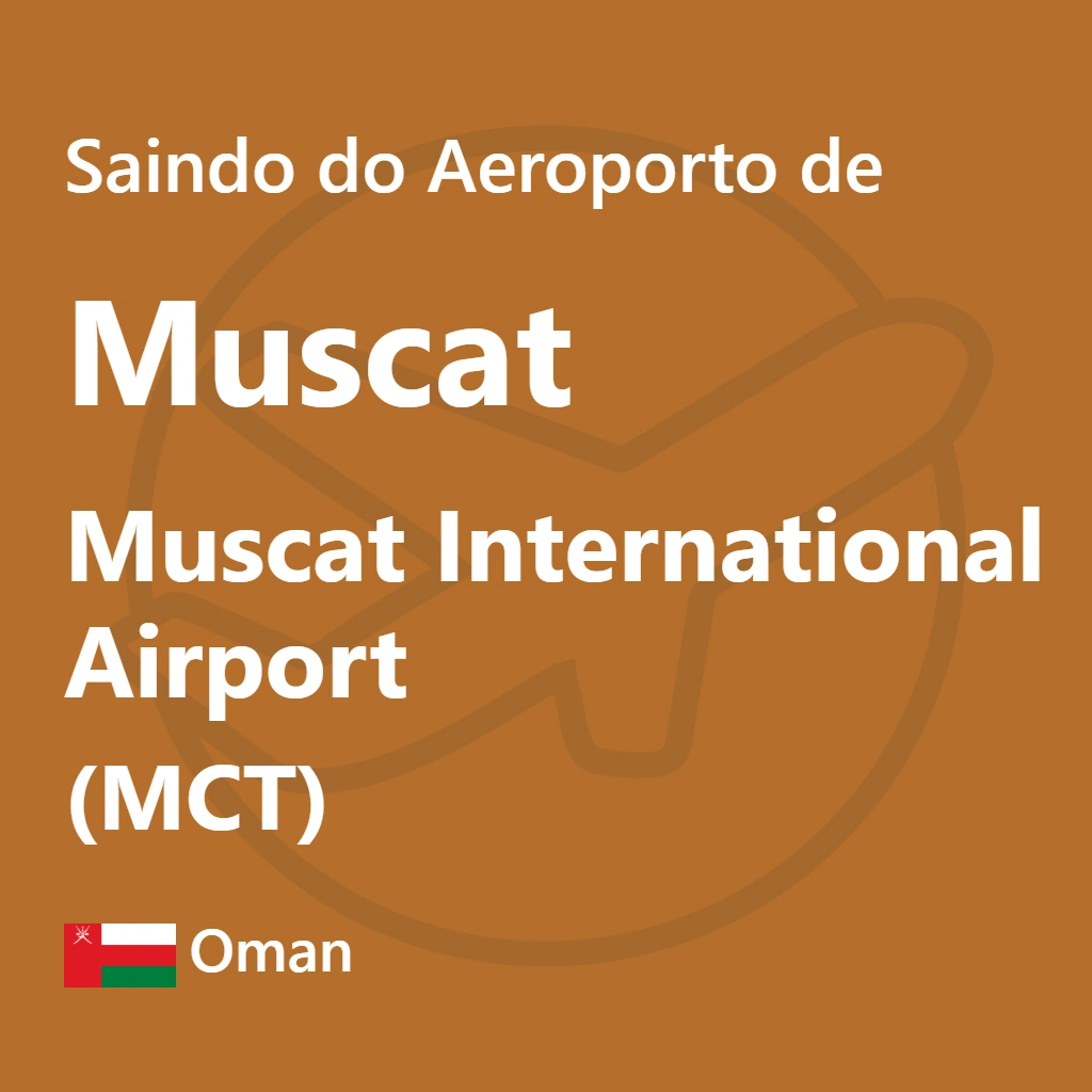 Descubra as melhores opções de transporte para sair do Aeroporto de Muscat (MCT) e explore a cidade com facilidade.