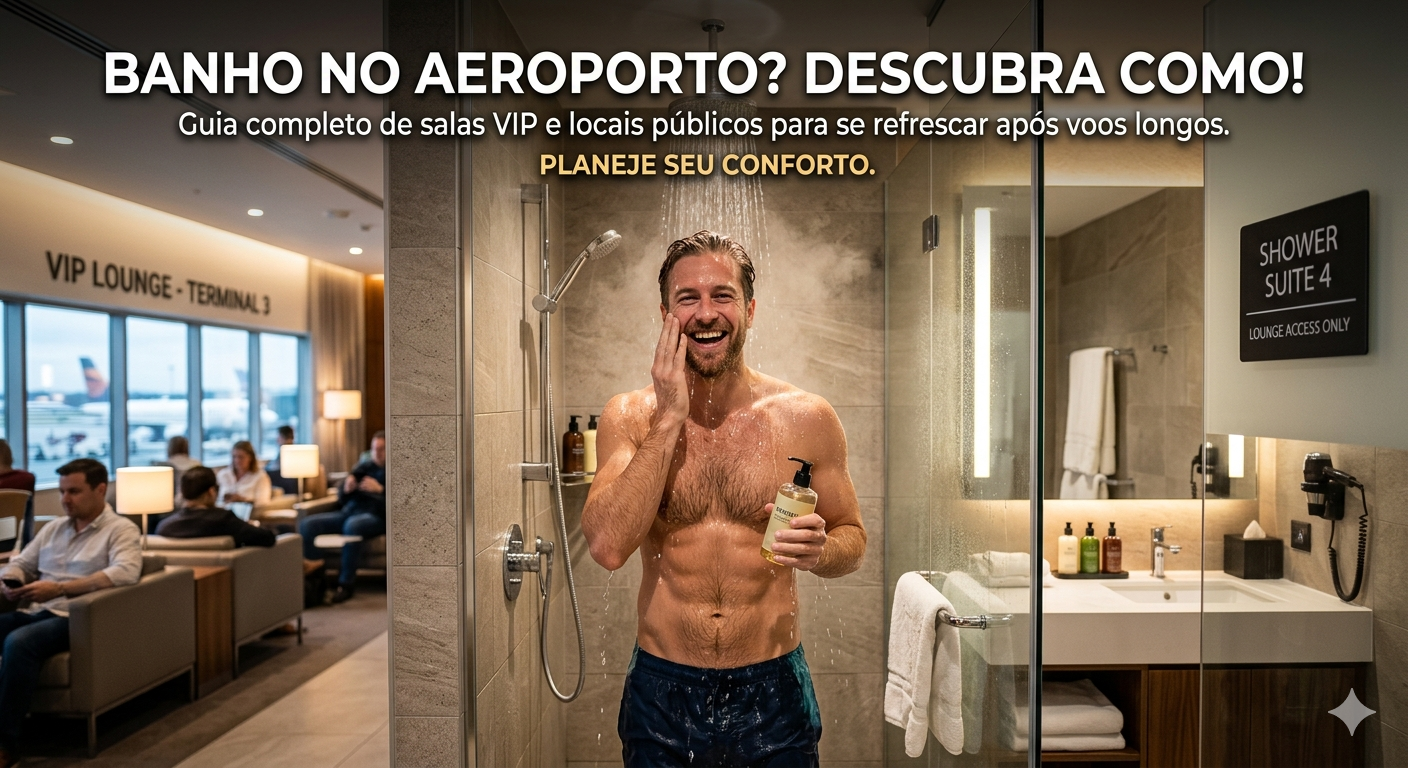 Banho no Aeroporto: Guia Completo para se Refrescar em Salas VIP e Locais Públicos