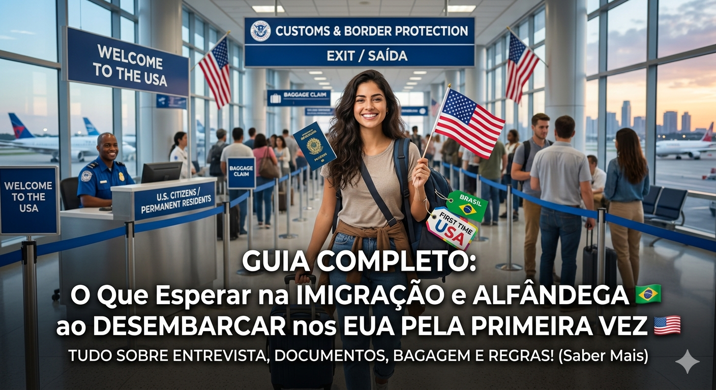 Guia Completo: O Que Esperar no Processo de Imigração e Alfândega ao Desembarcar nos Estados Unidos pela Primeira Vez