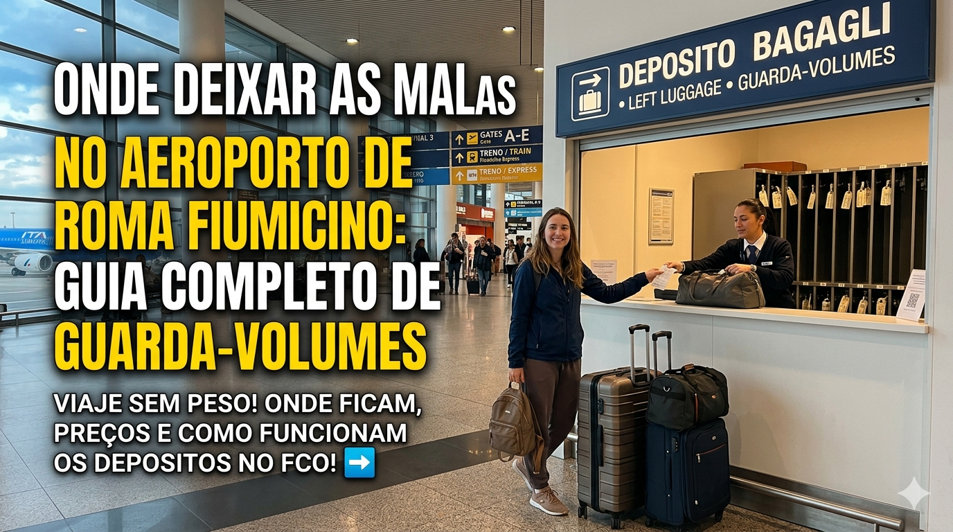 Onde Deixar as Malas no Aeroporto de Roma Fiumicino: Guia Completo de Guarda-Volumes