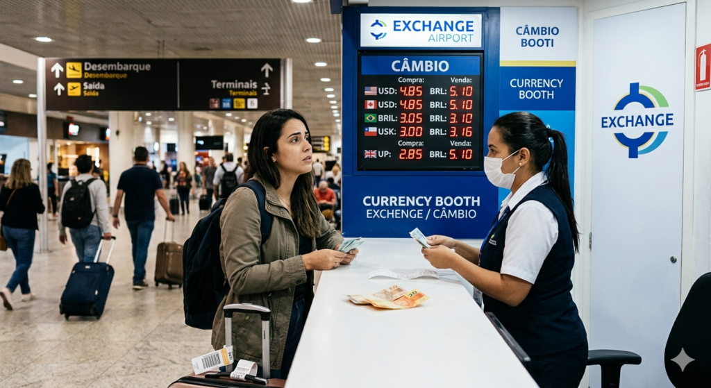 Image for Câmbio no Aeroporto: Por Que Você Não Deve Trocar Todo o Seu Dinheiro no Desembarque