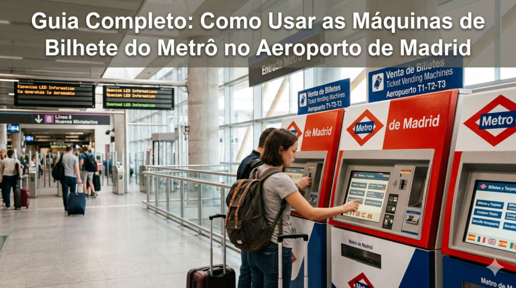 Image for Guia Completo: Como Usar as Máquinas de Bilhete do Metrô no Aeroporto de Madrid