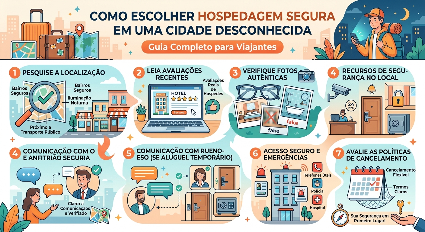 Image for Como Escolher Hospedagem Segura em uma Cidade Desconhecida: Guia Completo para Viajantes