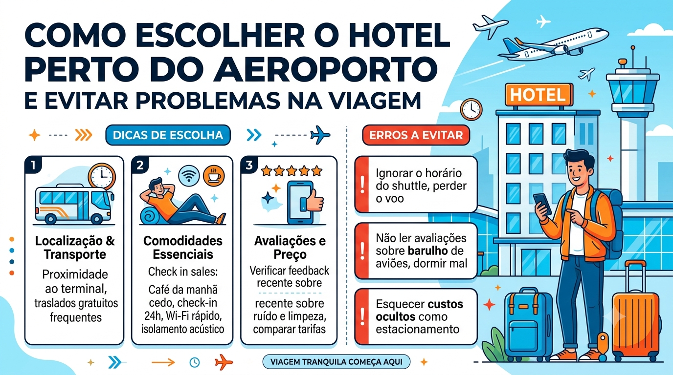 Image for Como Escolher o Hotel Perto do Aeroporto Ideal e Evitar Problemas na Viagem