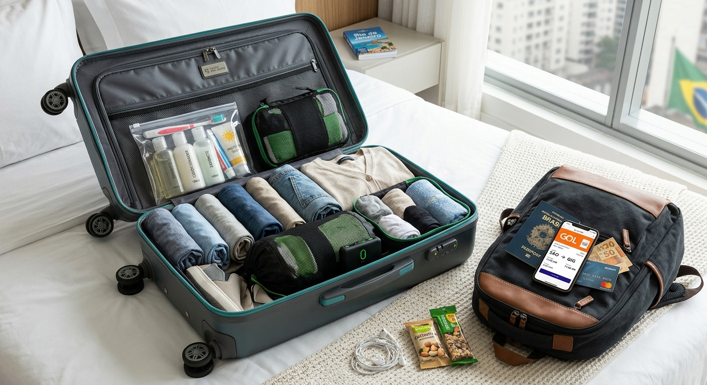 Image for Como Montar uma Mala de Mão Inteligente para Viagens Curtas: Dicas Essenciais para o Viajante Brasileiro