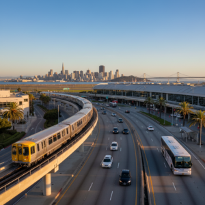 Image for Como Sair do Aeroporto de San Francisco (SFO) para o Centro: Guia Completo para Viajantes Brasileiros