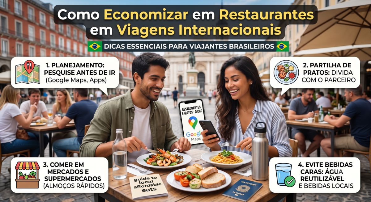 Image for Como Economizar em Restaurantes em Viagens Internacionais: Dicas Essenciais para Viajantes Brasileiros