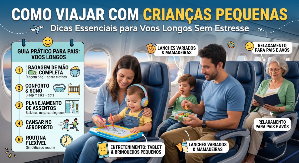 Image for Como Viajar com Crianças Pequenas: Dicas Essenciais para Voos Longos Sem Estresse