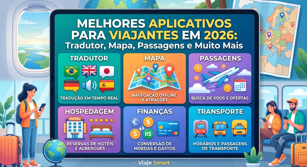 Image for Melhores Aplicativos Para Viajantes em 2026: Tradutor, Mapa, Passagens e Muito Mais