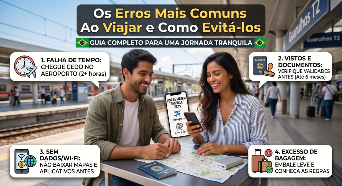 Image for Os Erros Mais Comuns Ao Viajar e Como Evitá-los: Guia Completo para uma Jornada Tranquila