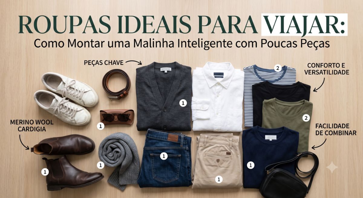 Image for Roupas Ideais Para Viajar: Como Montar uma Malinha Inteligente com Poucas Peças